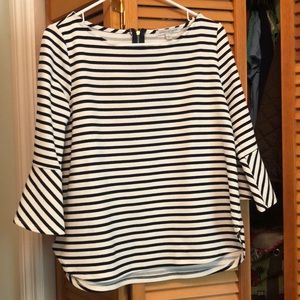 Navy stripe shirt